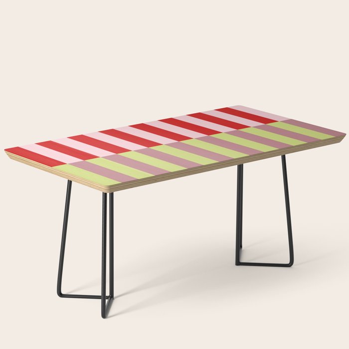 Bold colors stripes design Coffee Table Gallery Image 1
