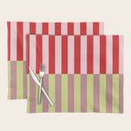 Bold colors stripes design Placemat Gallery Image 1