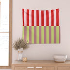 Bold colors stripes design Wall Tapestry Gallery Image 2