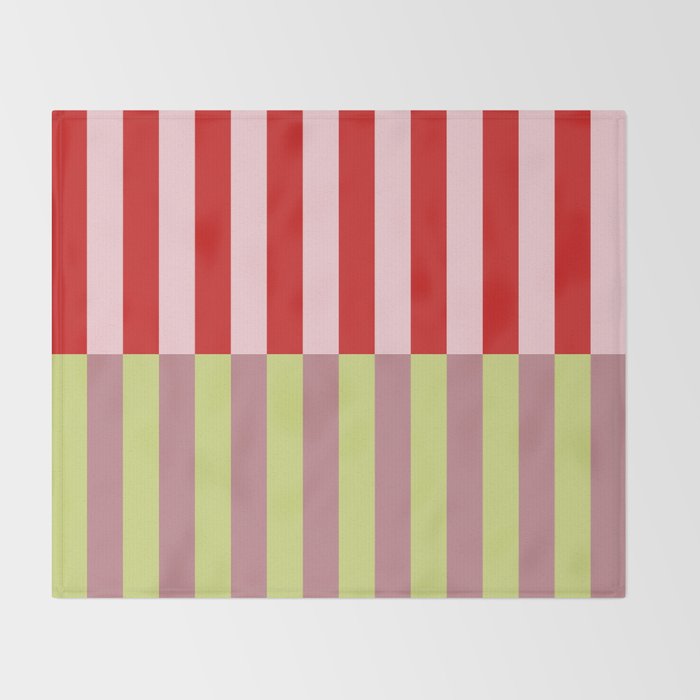 Bold colors stripes design Throw Blanket Gallery Image 2