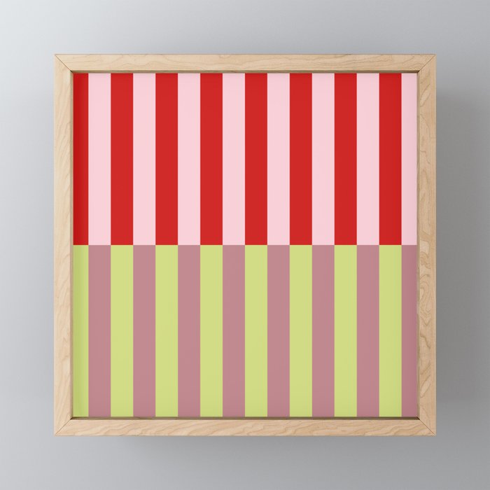 Bold colors stripes design Mini Art Print Gallery Image 1