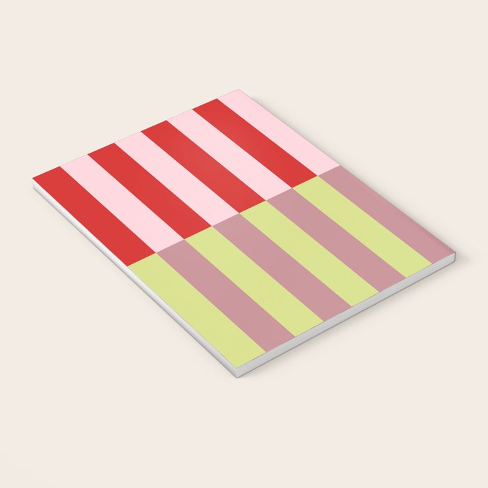 Bold colors stripes design Notebook Gallery Image 3