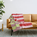 Bold colors stripes design Throw Blanket Gallery Image 1