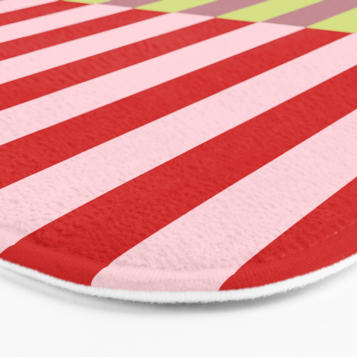 Bold colors stripes design Bath Mat Gallery Image 3