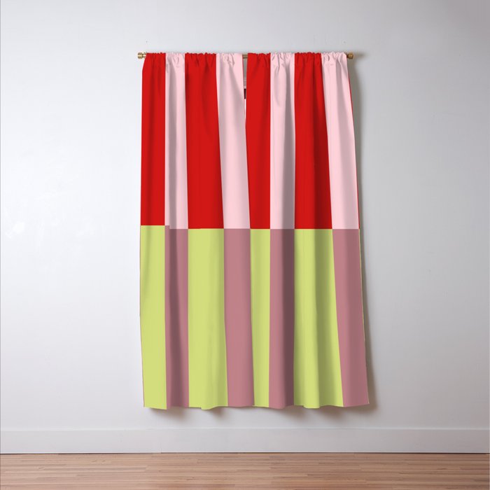 Bold colors stripes design Window Curtain Gallery Image 3