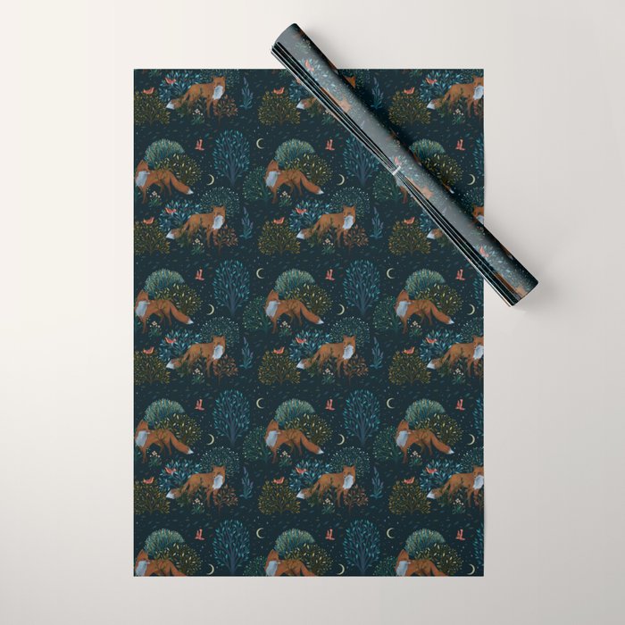 Forest Foxes Wrapping Paper Gallery Image 1