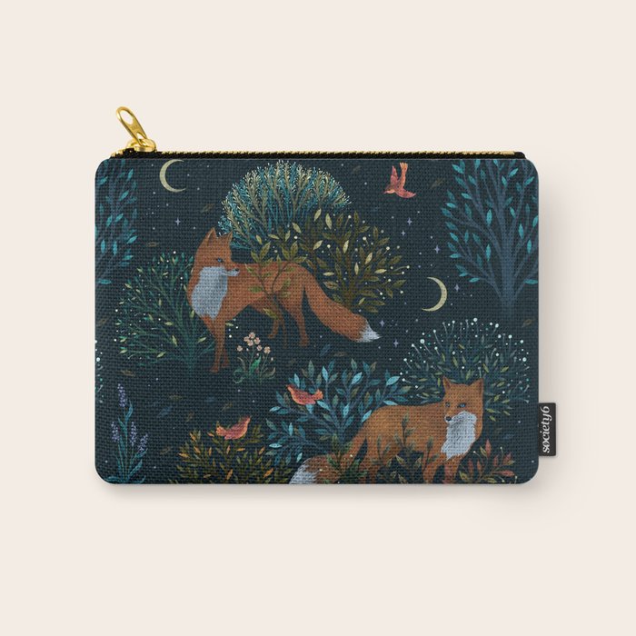 Forest Foxes Carry All Pouch Gallery Image 1