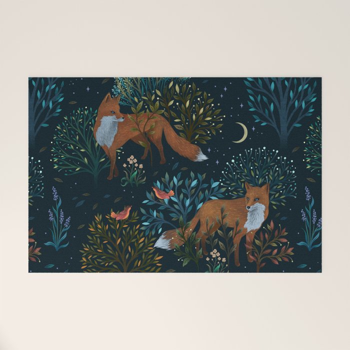 Forest Foxes Welcome Mat Gallery Image 1
