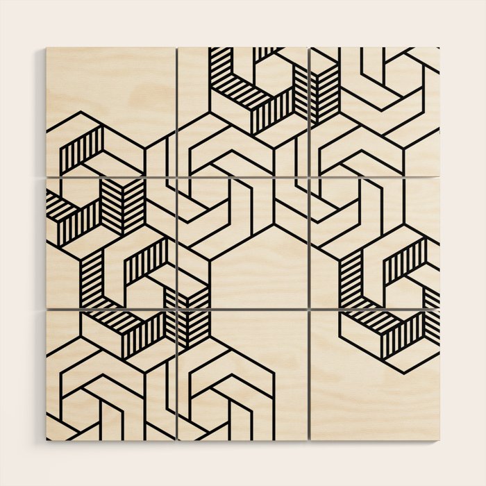 Hex 601 Wood Wall Art Gallery Image 1
