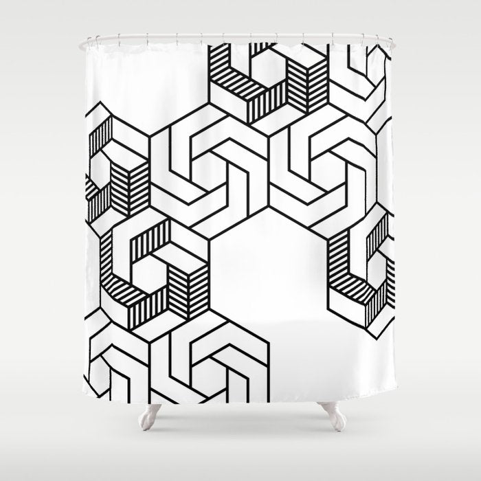 Hex 601 Shower Curtain Gallery Image 1