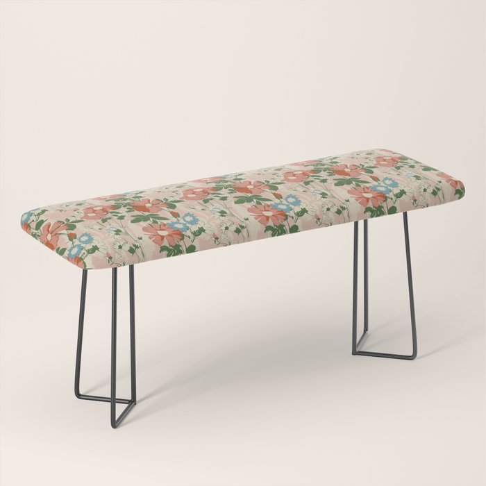 Botanical Nostalgia Hand Painted Bench Gallery Image 1