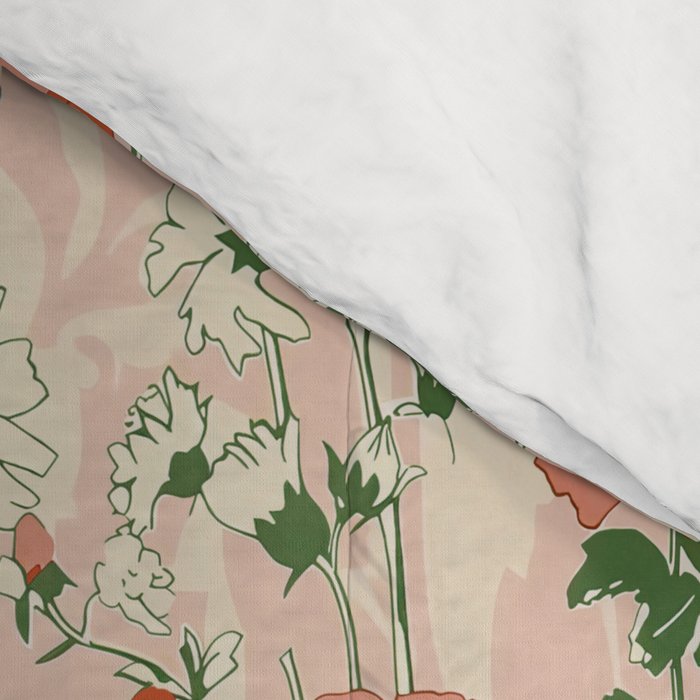 Botanical Nostalgia Hand Painted Comforter Gallery Image 4