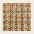 Botanical Nostalgia Hand Painted Wood Wall Art Gallery Image 1