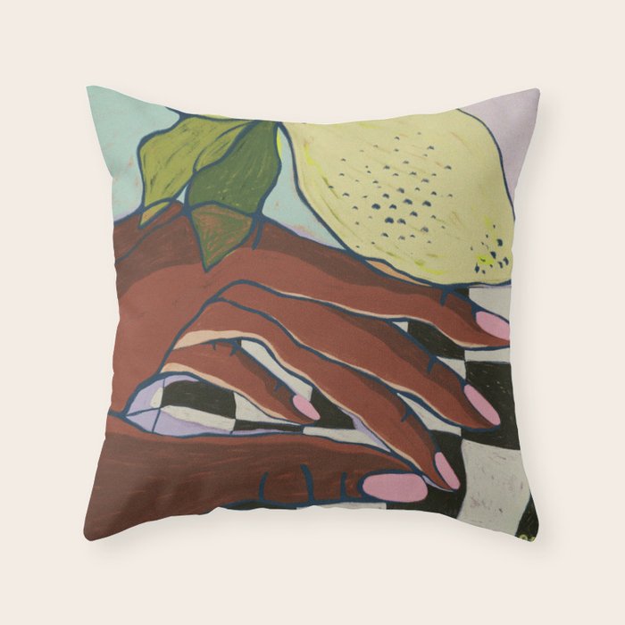 Lemon Squeeze Throw Pillow Gallery Image 1