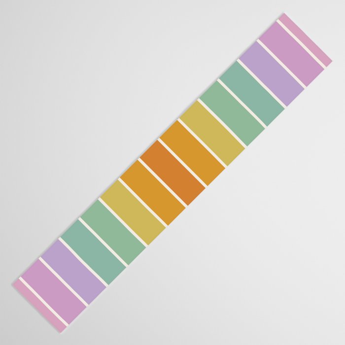 Gradient Arch XV Tropical Mid Century Modern Rainbow Table Runner Gallery Image 3