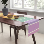 Gradient Arch XV Tropical Mid Century Modern Rainbow Table Runner Gallery Image 2