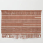 Geometric Art, Colorful Stripes, Terracotta Wall Hanging Gallery Image 1
