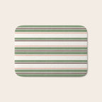 Daybed Stripe Ivory Green Multi Bath Mat Gallery Image 1