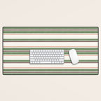 Daybed Stripe Ivory Green Multi Desk Mat Gallery Image 1
