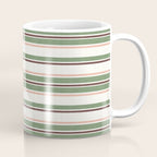Daybed Stripe Ivory Green Multi Coffee Mug Gallery Image 1