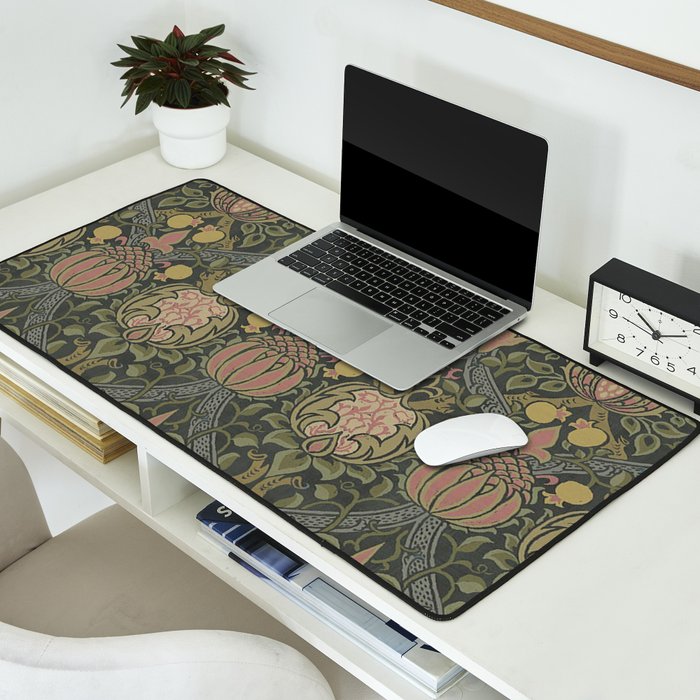 William Morris Granada Pomegranate Green  Desk Mat Gallery Image 2
