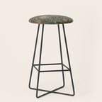 William Morris Granada Pomegranate Green  Stool Gallery Image 1