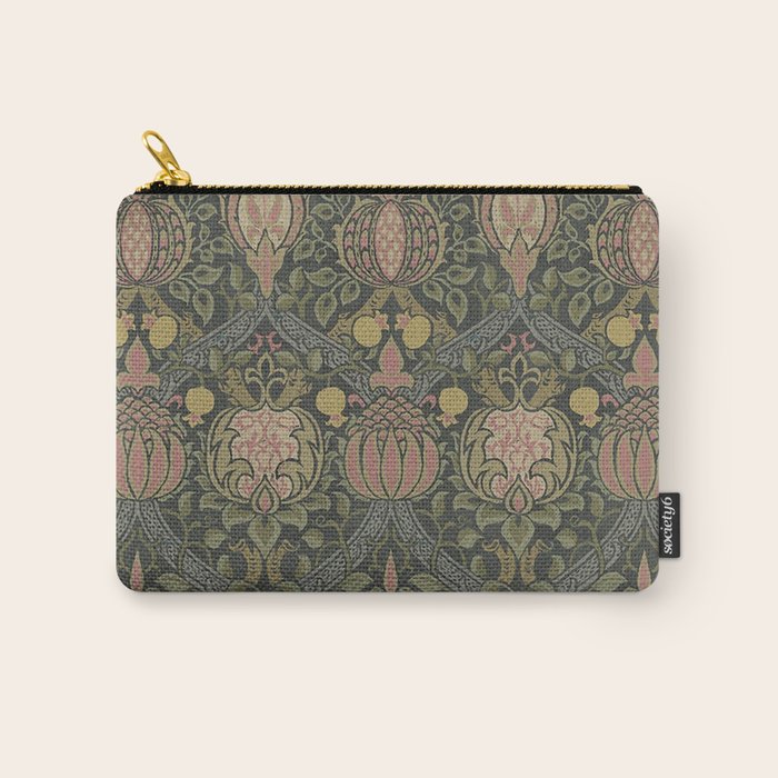 William Morris Granada Pomegranate Green  Carry All Pouch Gallery Image 1
