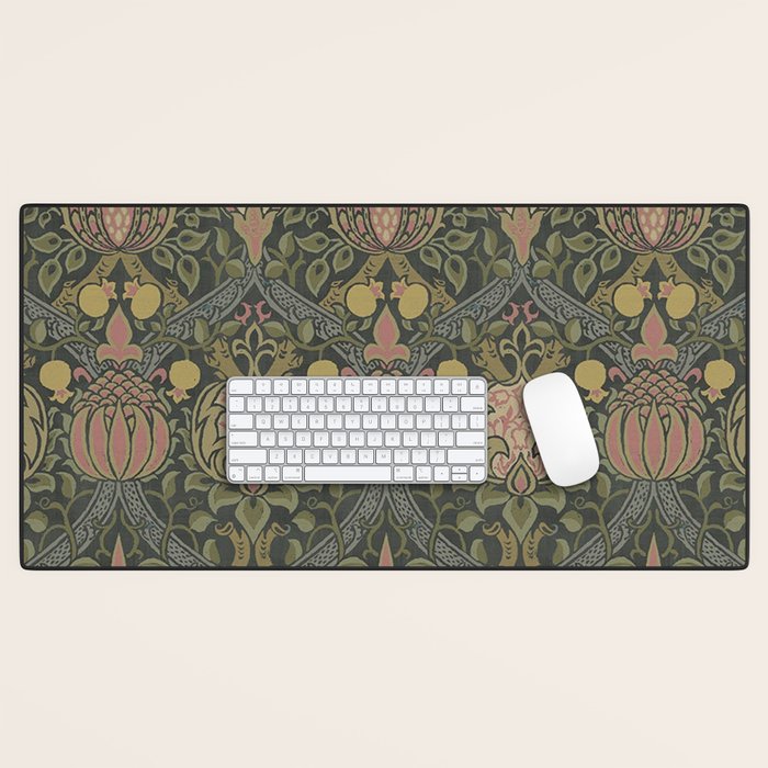 William Morris Granada Pomegranate Green  Desk Mat Gallery Image 1