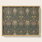 William Morris Granada Pomegranate Green  Serving Tray Gallery Image 1