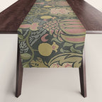 William Morris Granada Pomegranate Green  Table Runner Gallery Image 1