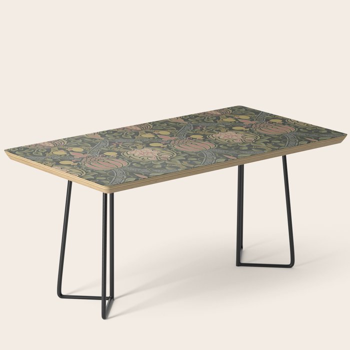 William Morris Granada Pomegranate Green  Coffee Table Gallery Image 1