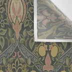 William Morris Granada Pomegranate Green  Wall Tapestry Gallery Image 3