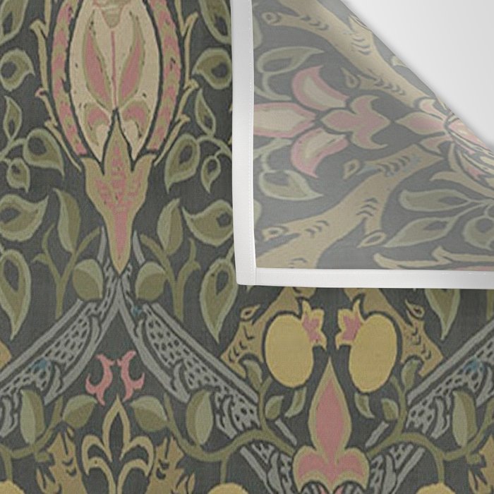 William Morris Granada Pomegranate Green  Wall Tapestry Gallery Image 3