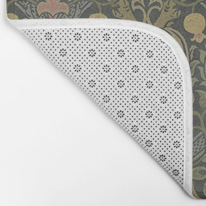 William Morris Granada Pomegranate Green  Bath Mat Gallery Image 2