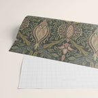 William Morris Granada Pomegranate Green  Wrapping Paper Gallery Image 2