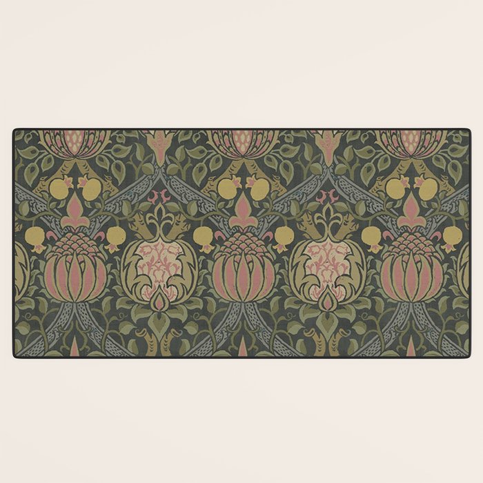 William Morris Granada Pomegranate Green  Desk Mat Gallery Image 3
