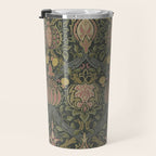 William Morris Granada Pomegranate Green  Travel Mug Gallery Image 3