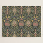 William Morris Granada Pomegranate Green  Jigsaw Puzzle Gallery Image 1