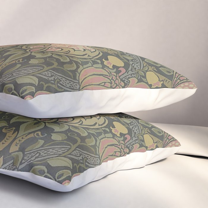 William Morris Granada Pomegranate Green  Pillow Sham Gallery Image 3