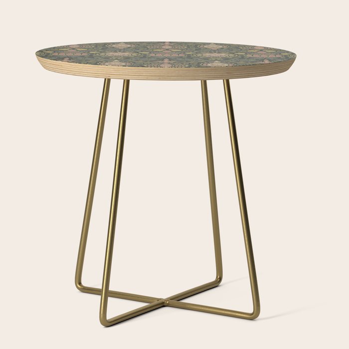 William Morris Granada Pomegranate Green  Side Table Gallery Image 1