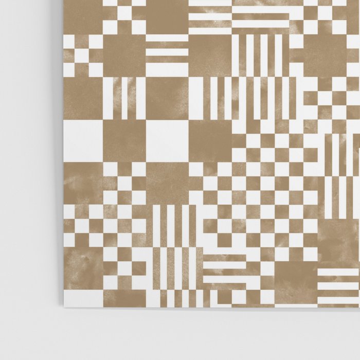 Warm Vintage Checks Poster Gallery Image 3