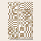 Warm Vintage Checks Cutting Board Gallery Image 1
