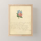 Flowers by Sarah Mapps Douglass, 1833 Mini Art Print Gallery Image 1