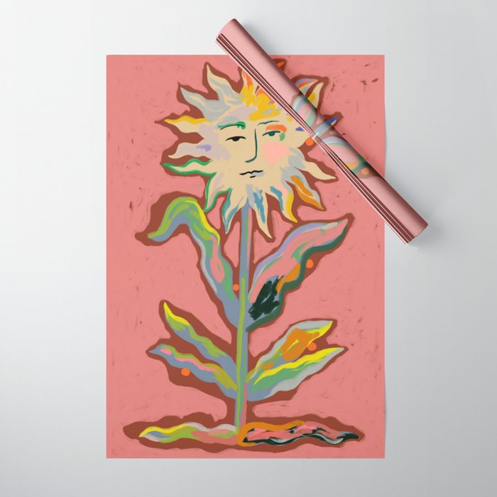 SUN FLOWER Wrapping Paper Gallery Image 1