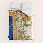 Wherever you go, go with all your heart | Summer Travel Morocco Boho Oranges | Architecture Building Duvet Cover Gallery Image 6