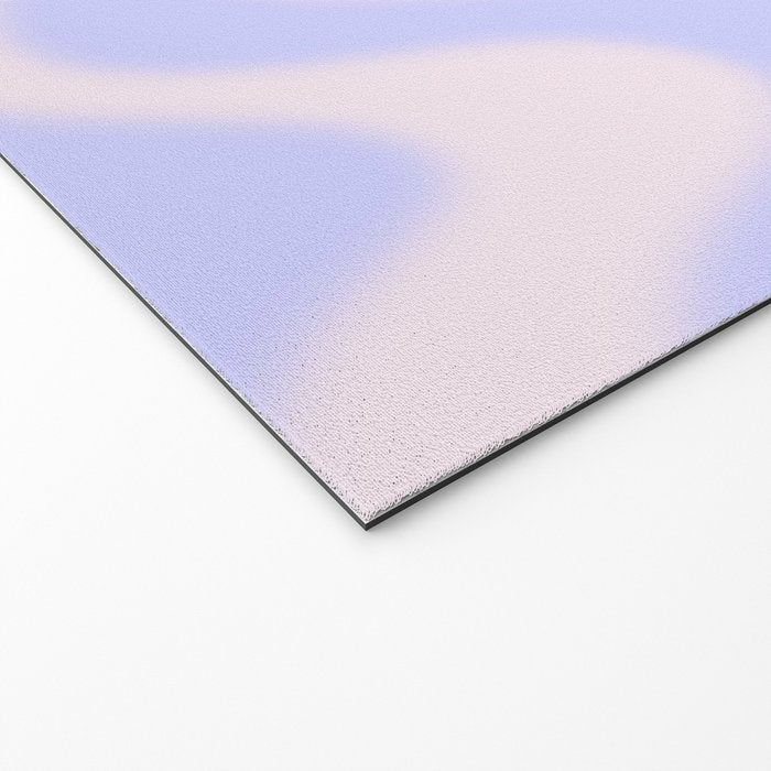 Dreamy Retro Liquid Swirl Contemporary Abstract 2 in Pastel Lavender and Pale Pink Welcome Mat Gallery Image 2