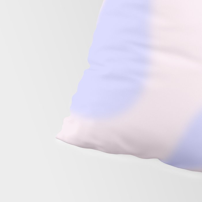 Dreamy Retro Liquid Swirl Contemporary Abstract 2 in Pastel Lavender and Pale Pink Pillow Sham Gallery Image 4