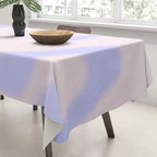 Dreamy Retro Liquid Swirl Contemporary Abstract 2 in Pastel Lavender and Pale Pink Tablecloth Gallery Image 3