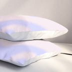 Dreamy Retro Liquid Swirl Contemporary Abstract 2 in Pastel Lavender and Pale Pink Pillow Sham Gallery Image 3