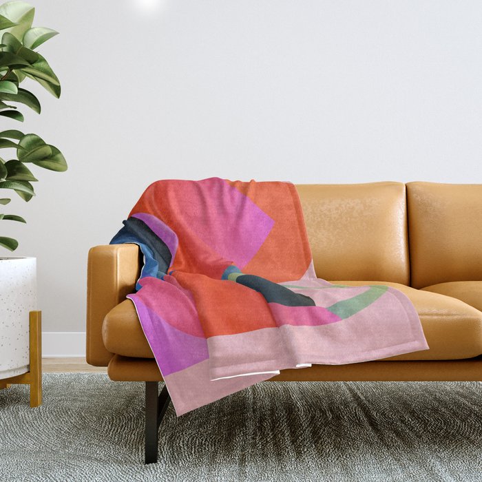 Abstract Shapes 25 Throw Blanket Gallery Image 1